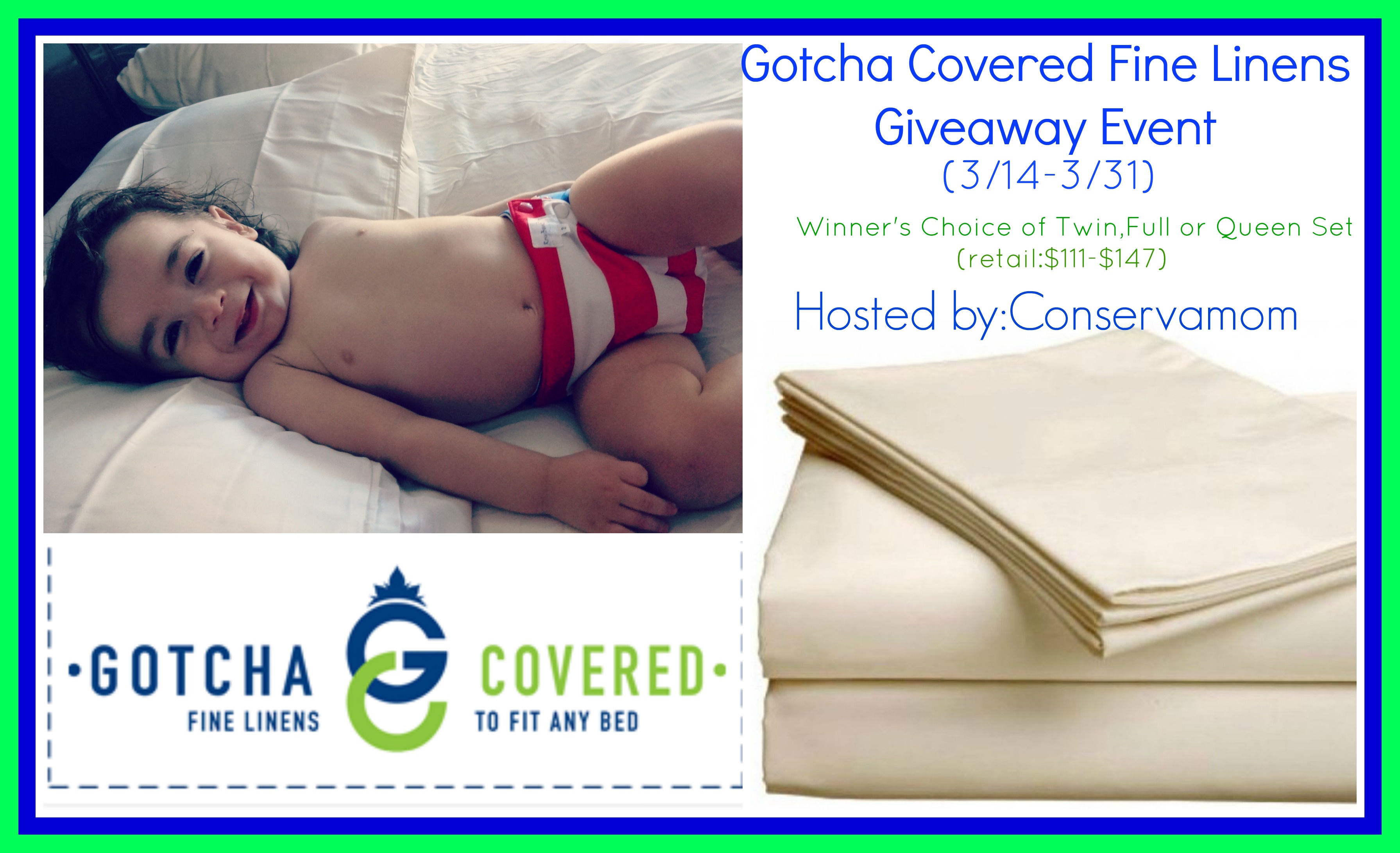 Gotcha Covered Giveaway Linens Event