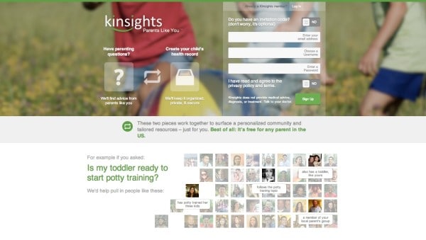 Kinsights Homepage