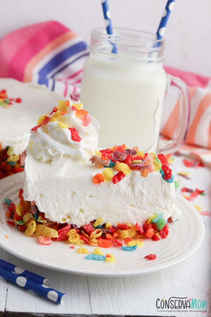 No Bake Fruity Pebbles Cheesecake Recipe ConservaMom