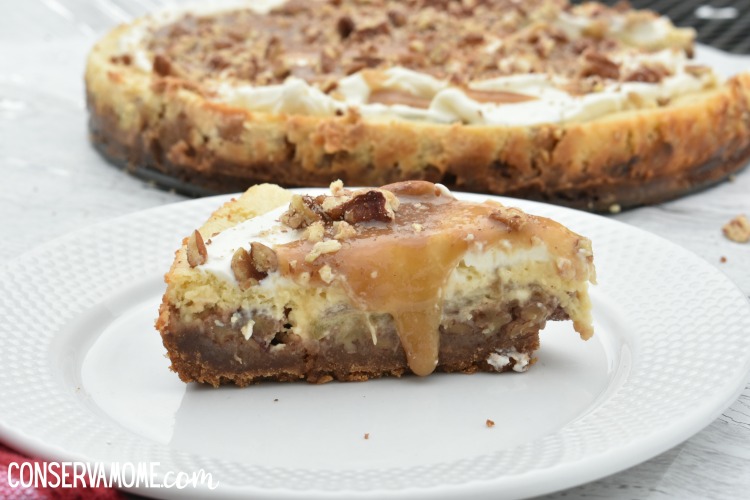 Caramel Pecan Apple Pie Cheesecake