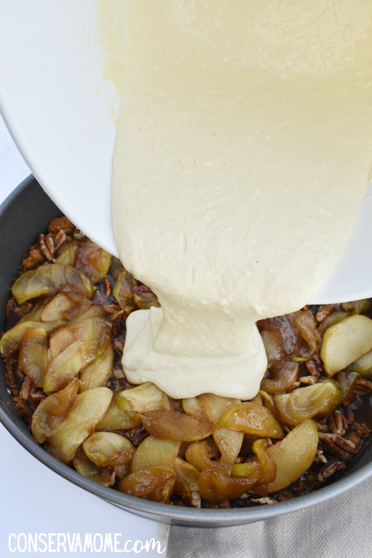 Caramel Pecan Apple Pie Cheesecake