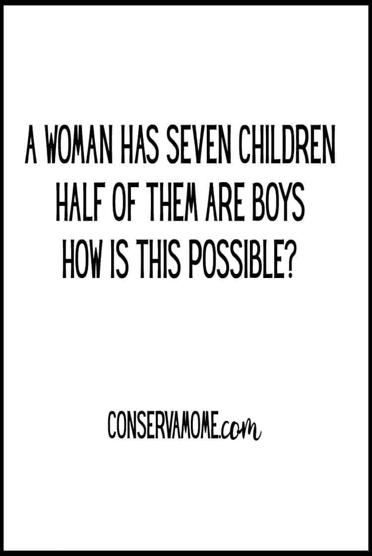 Riddle of The Day - ConservaMom