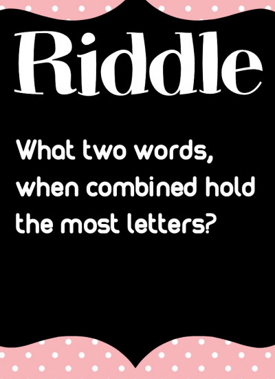 Fun Riddle