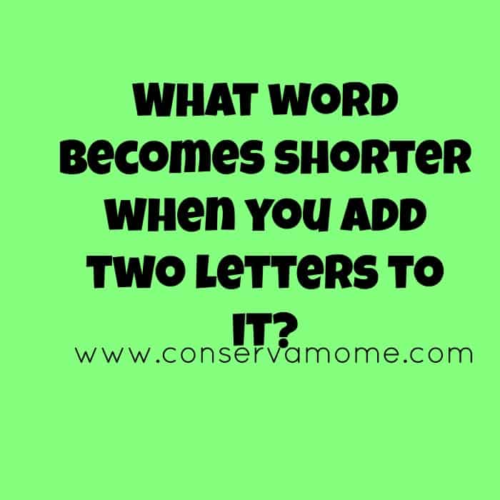 Riddle Of The Day Conservamom Riddle Of The Day Conservamom