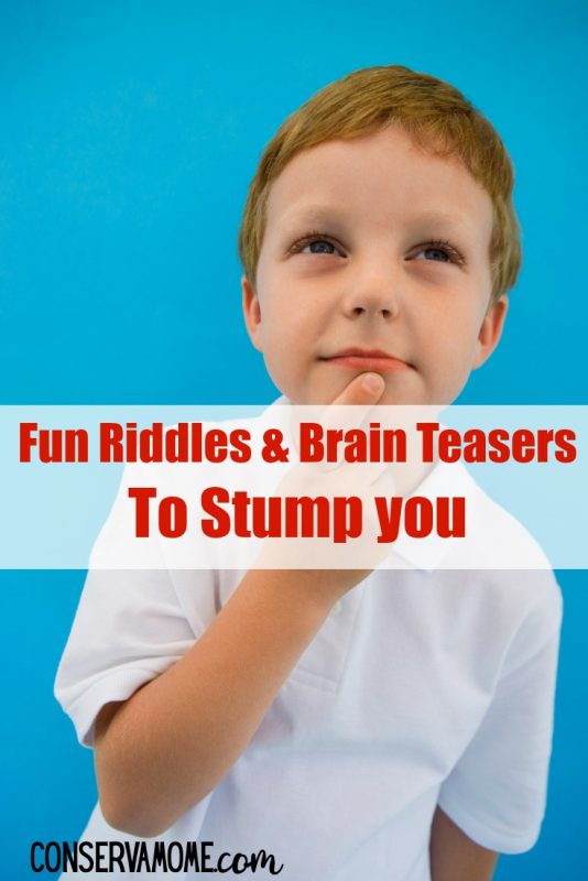 Fun Riddles and Brain Teasers to stump you - ConservaMom