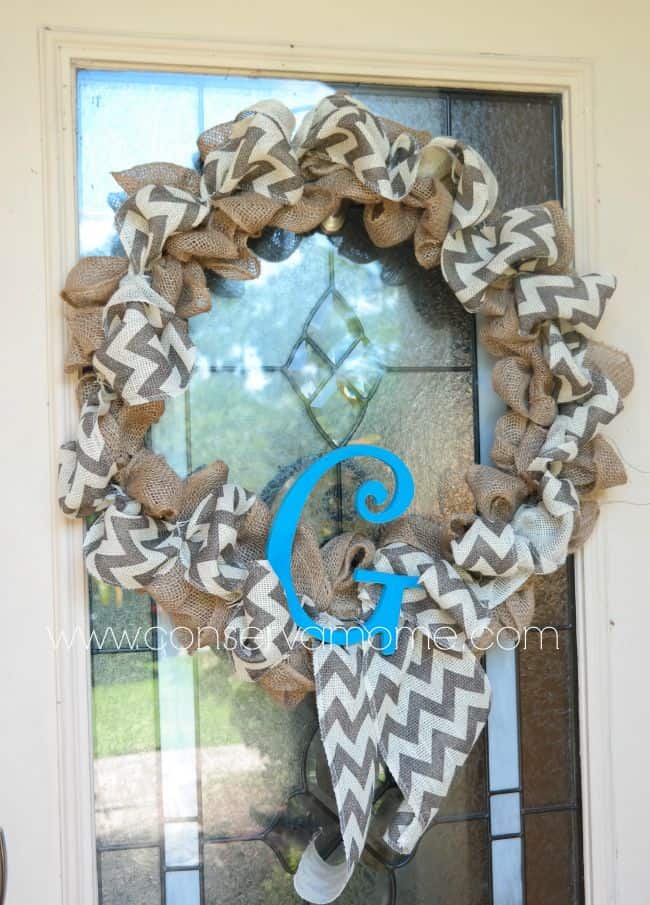 burlap wreath tutorial 