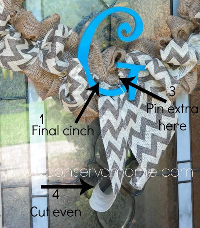 Burlap wreath 