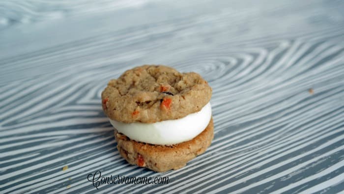 Carrot Cake Cookie Sandwiches