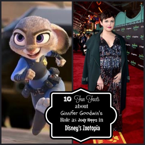 10 Fun Facts about Ginnifer Goodwin's Role as Judy Hopps in Disney's ...