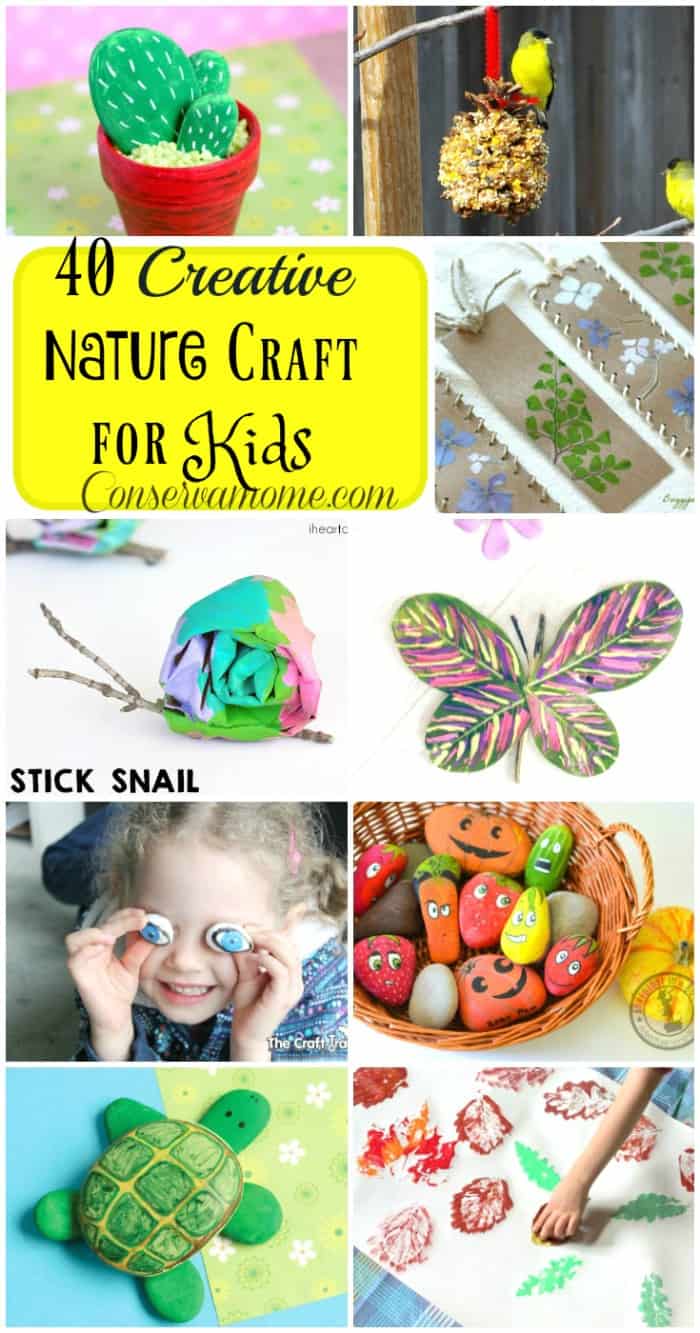 40 Creative Nature Crafts For Kids - ConservaMom