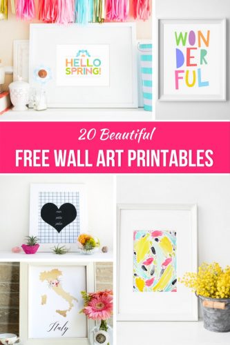 20 Beautiful Free Wall Art Printables - A Great Free Printables Resource!