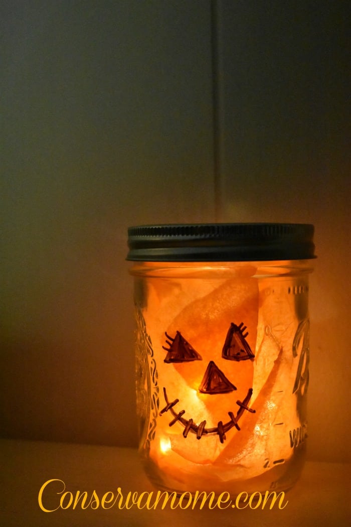 Easy Fall Lantern Tutorial - ConservaMom