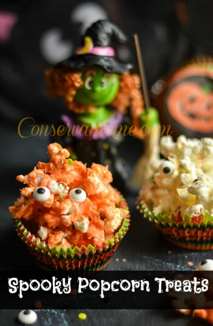 Spooky Popcorn Balls