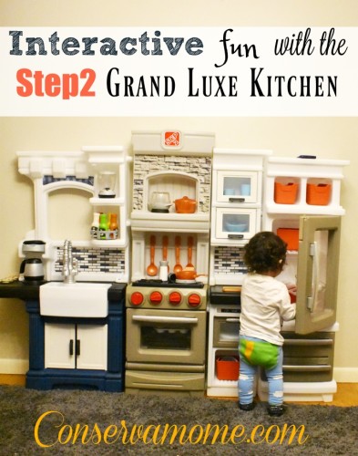 Interactive Fun With The Step2 Grand Luxe Kitchen ConservaMom   Step2 Grand Luxe Kitchen Review 393x500 