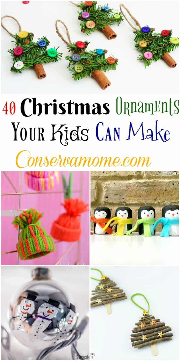 40 Christmas Ornaments Your Kids Can Make  ConservaMom