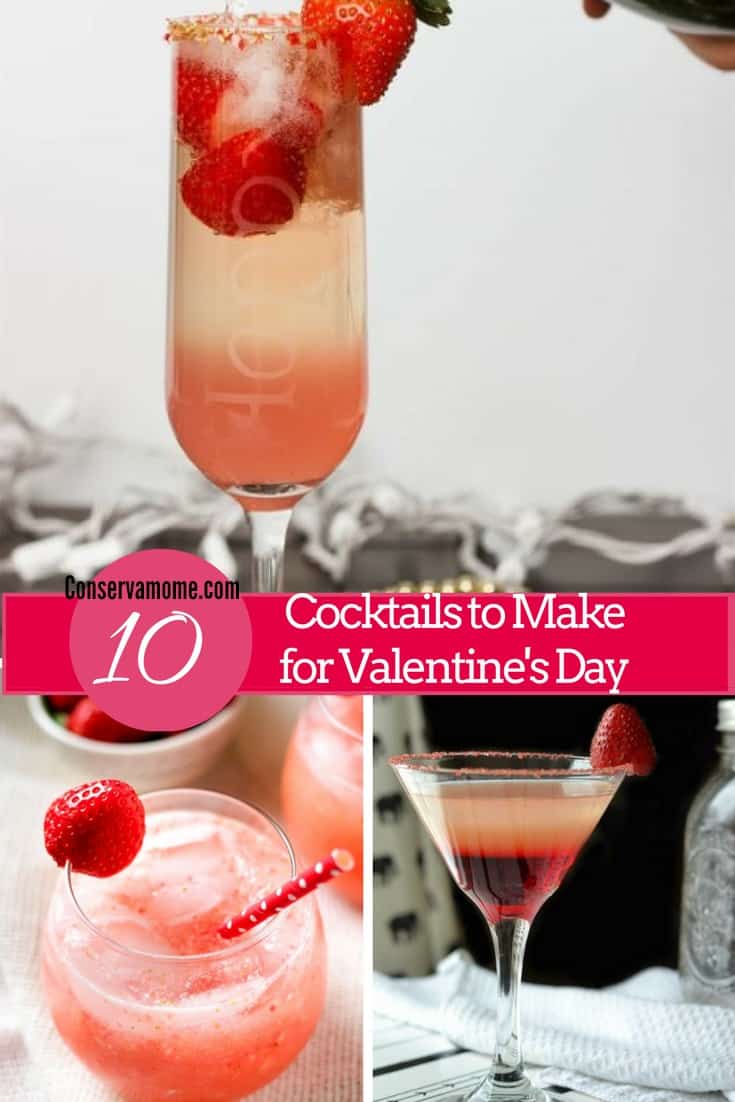 cocktails to make for Valentine's day