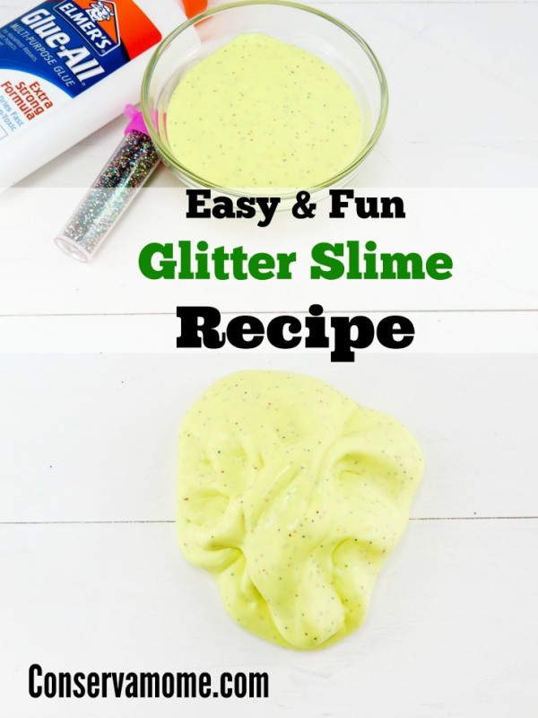 Easy & Fun Glitter Slime Recipe - ConservaMom