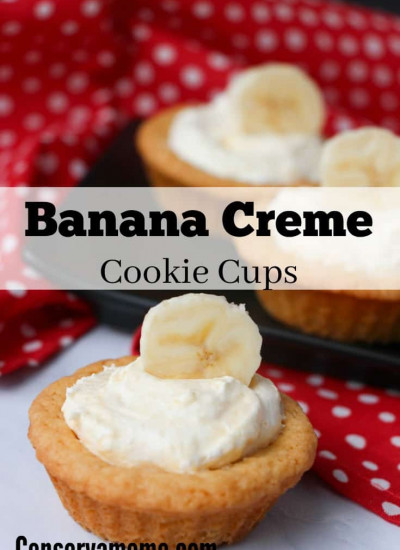 Banana Creme cookie cup