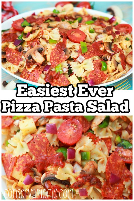 Fast & Easy Pizza Pasta Salad : The perfect Summer Salad Recipe