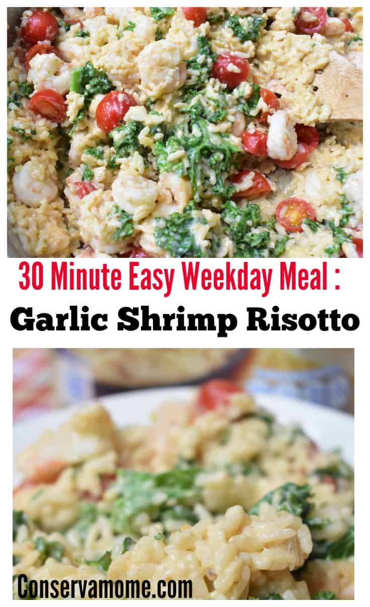 Easy Weekday Meal Garlic Shrimp Risotto 
