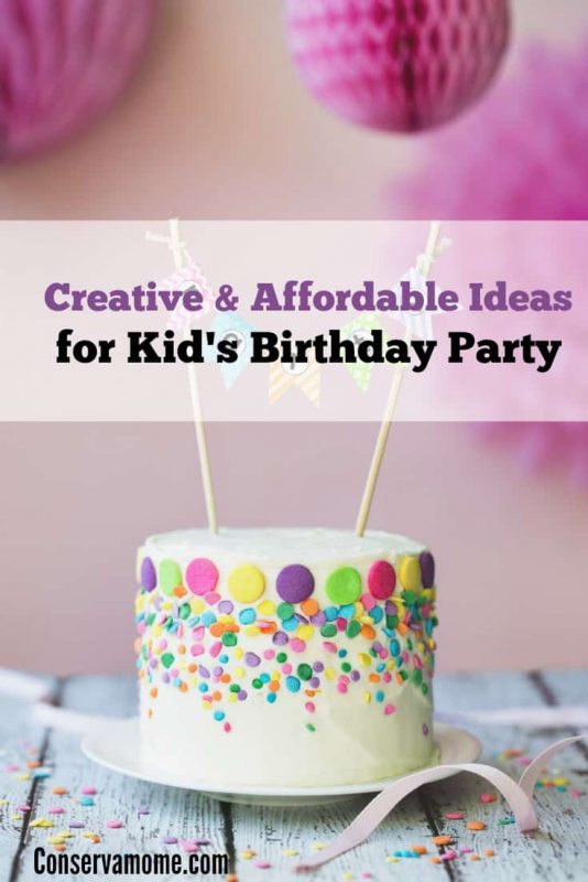 Creative & Affordable Ideas for Kid's Birthday Party - ConservaMom