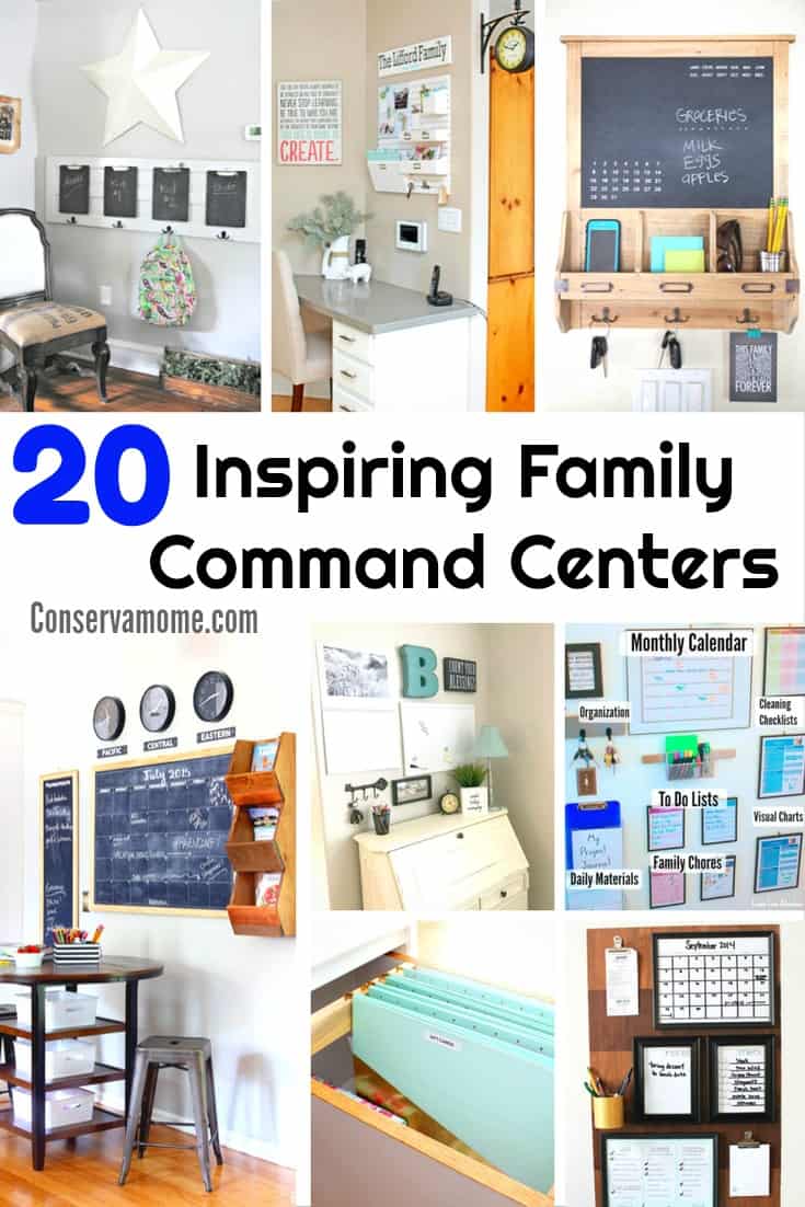 14 Creative Command Center Ideas to Keep Your Family Organized