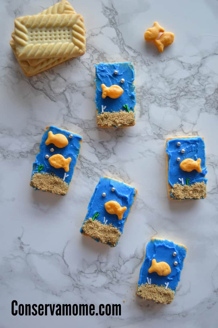 Bring Oceans of fun to your home with these delicious No Bake Under the Sea Cookies that will be the perfect addition to any snack time or party.