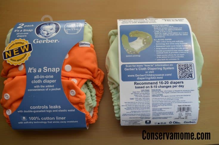 Gerber It’s A Snap All-in-One Cloth Diaper Review
