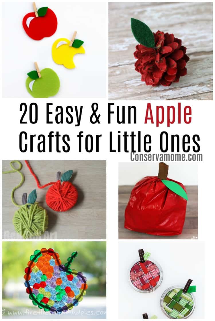 Yarn Apple Craft & Garland - Red Ted Art - Kids Crafts