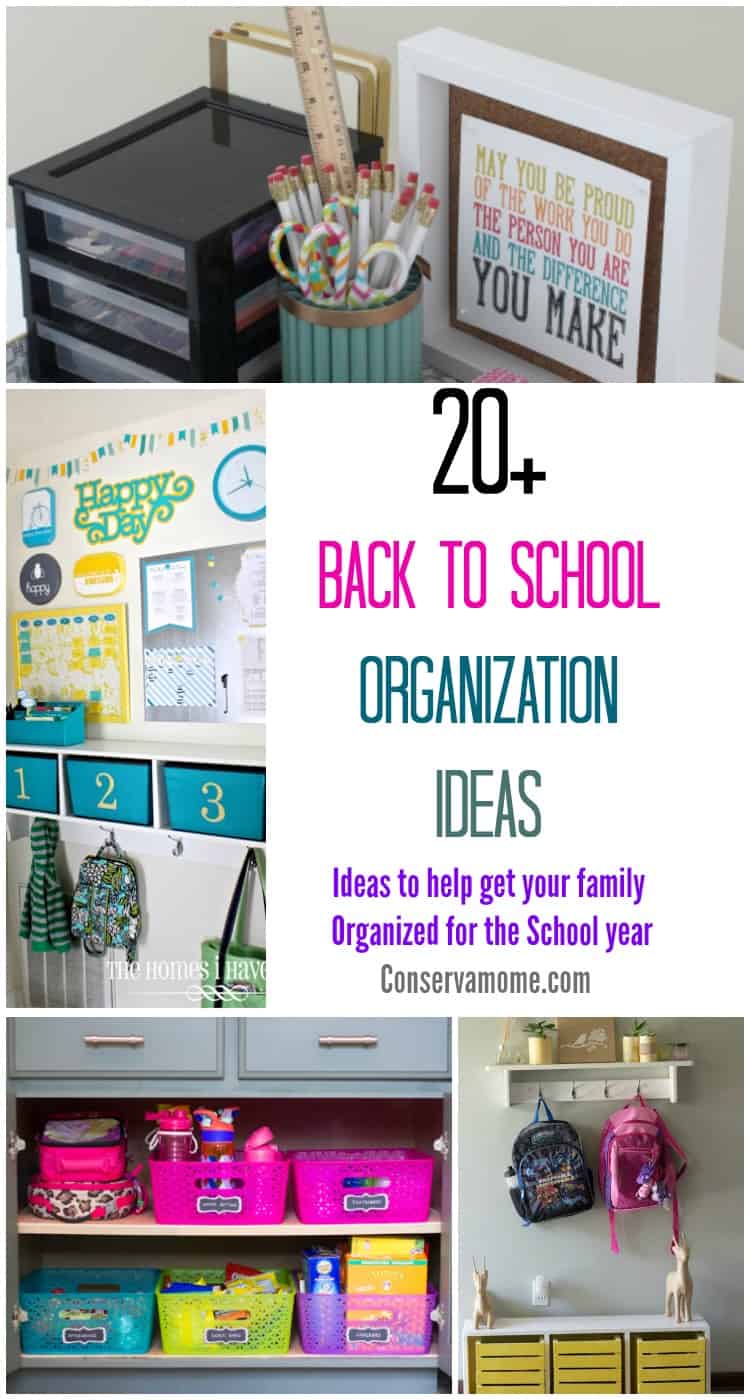 20+ Back to School Organization Ideas