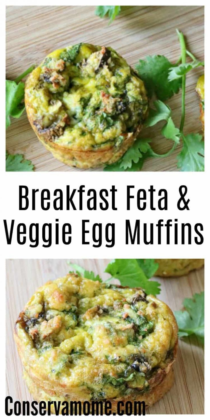 Breakfast Feta & Veggie Egg Muffins - ConservaMom