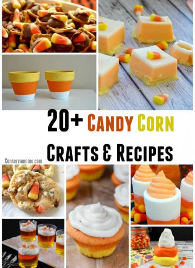 Candy corn crafts and recipes