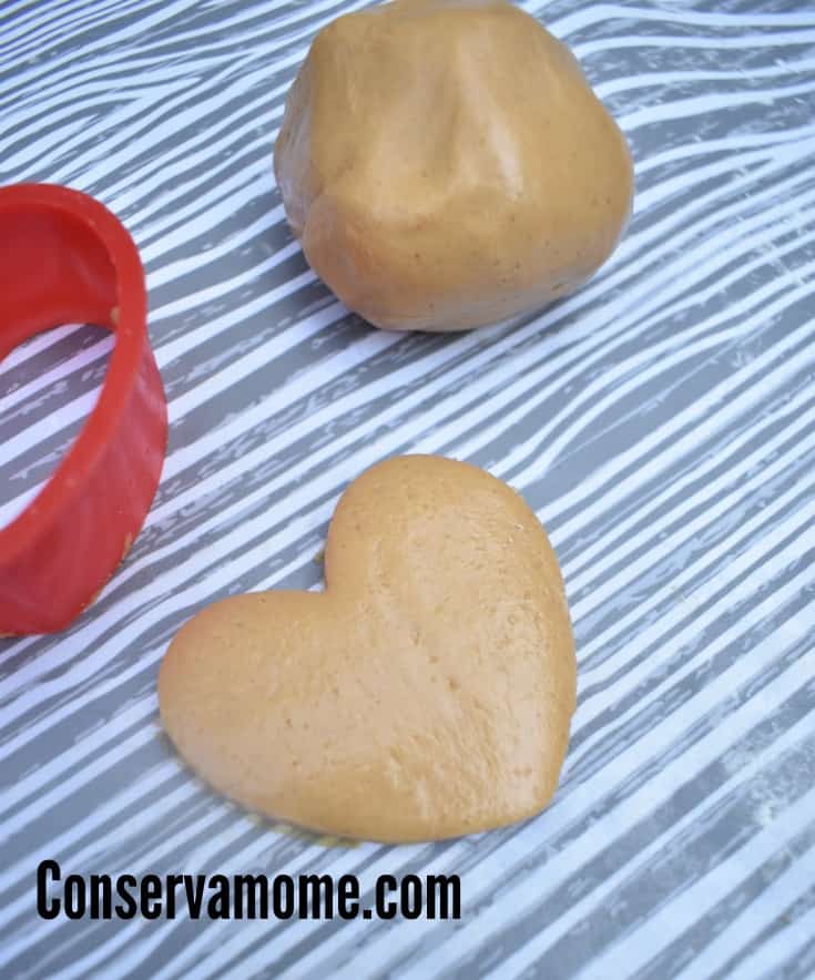 Edible peanut butter play dough