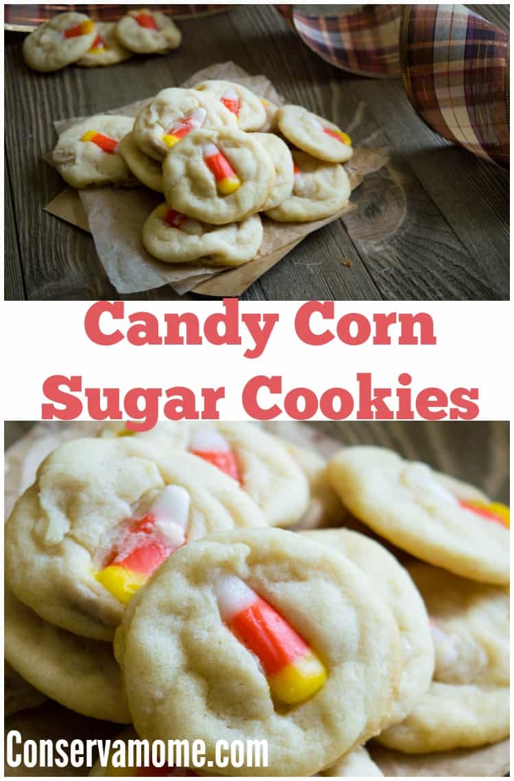 Candy corn sugar cookies