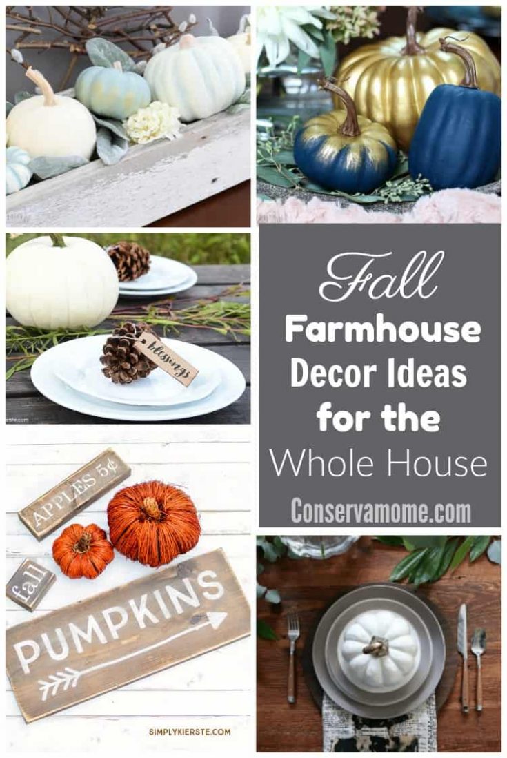Fall Farmhouse Decor Ideas for the Whole House - ConservaMom