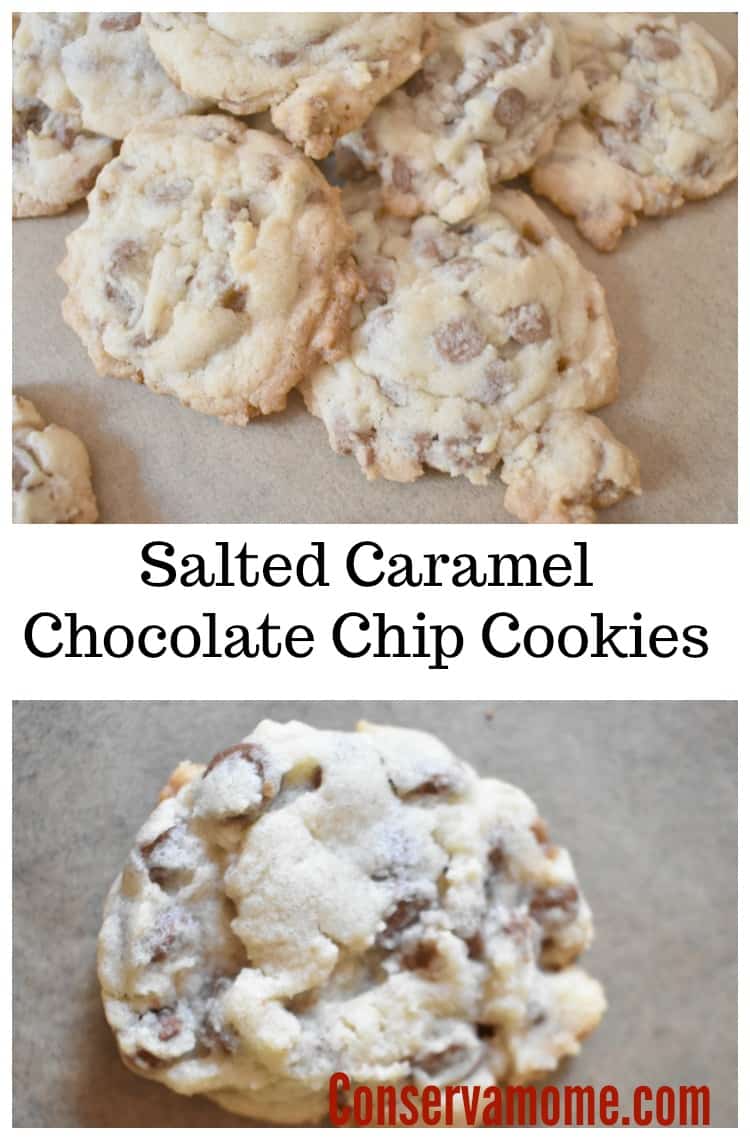 Salted Caramel Chocolate Chip cookies