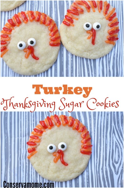 Turkey Thanksgiving Sugar Cookies - ConservaMom