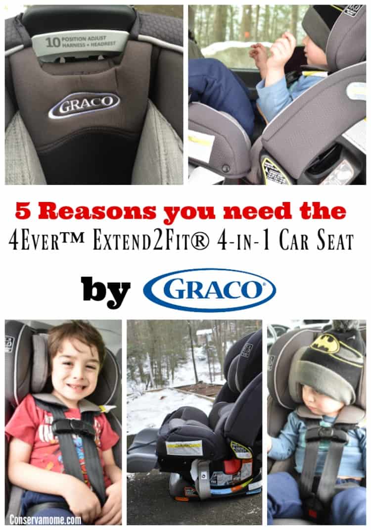 The 4Ever™ Extend2Fit® 4-in-1 Car Seat by Graco is a must have for parents. This car seat will grow with your baby from birth+. Check out 5 reasons you need this car seat in your life! 