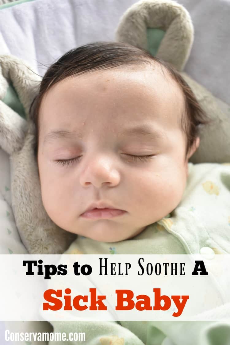 Having a sick baby is hard, Here are some Tips to Help soothe a sick baby and help them feel better. 