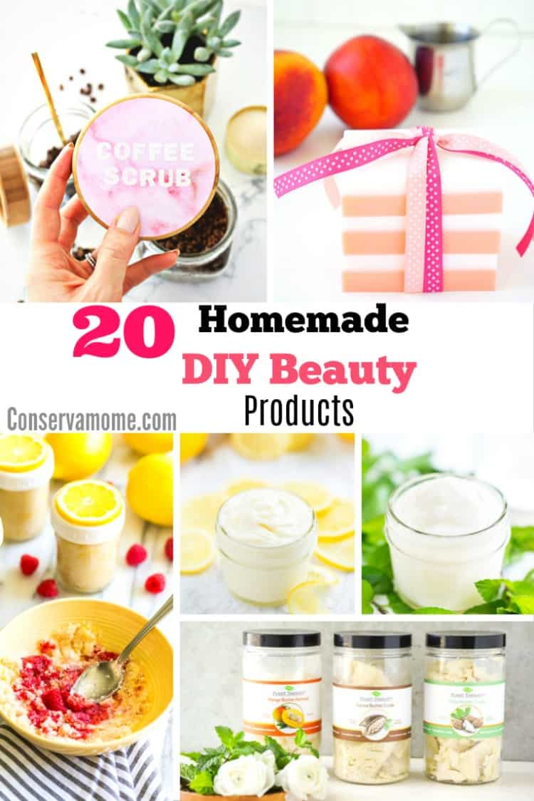 You won't have to search high or low for these DIY Beauty Products, many ingredients will be found easily in your Kitchen Cabinet. Check out this round up of 20 Homemade DIY Beauty Products.