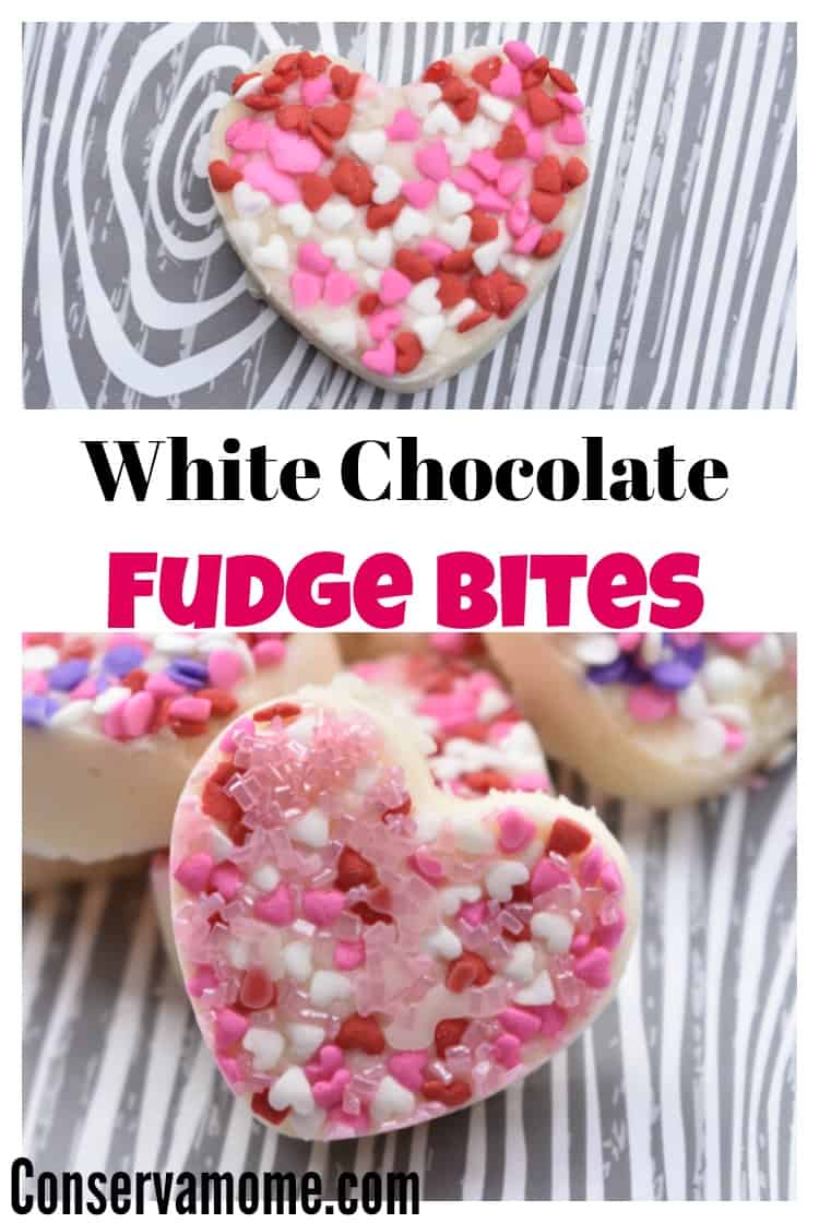 This delicious White chocolate fudge bites recipe is the perfect Valentine's Day treat! Check out how easy it is to make.