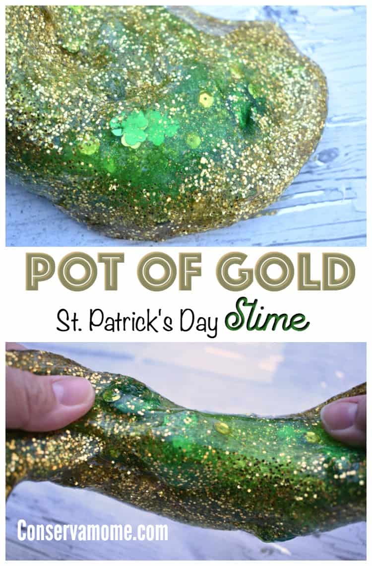 This gorgeous Pot of Gold St.Patrick's Day Slime recipe will be a huge favorite with all your slime lovers at home! 