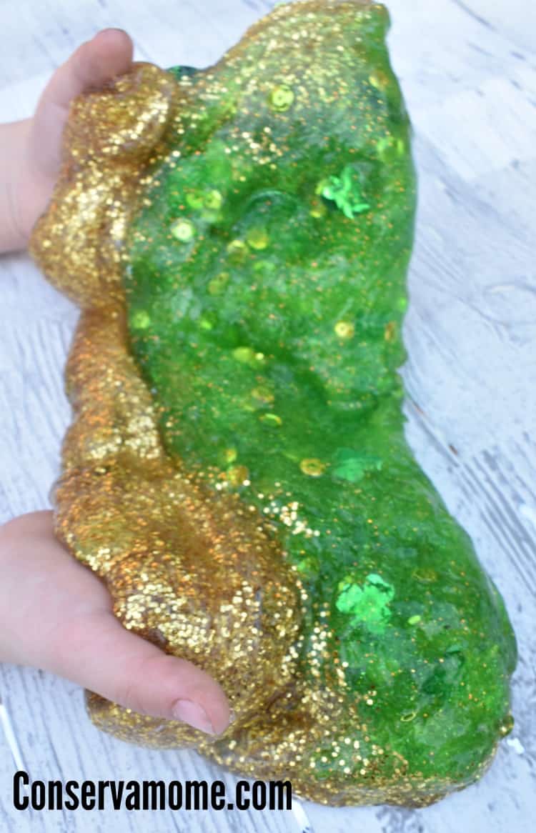 This gorgeous Pot of Gold St.Patrick's Day Slime recipe will be a huge favorite with all your slime lovers at home!