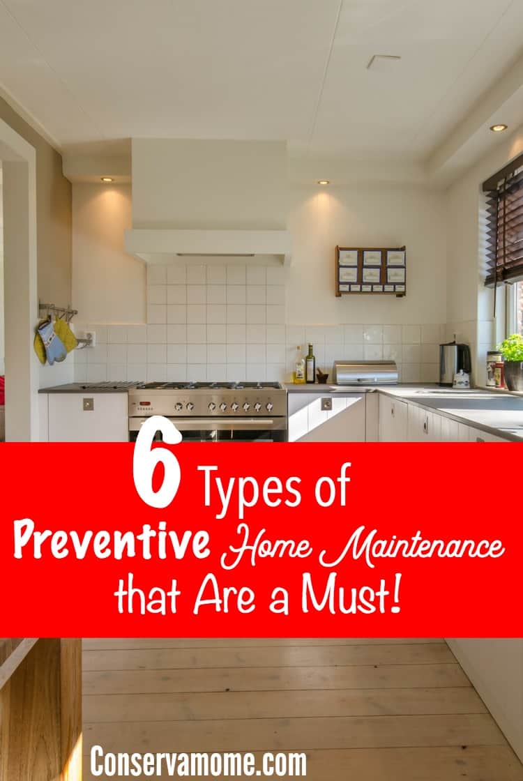 Keeping up with home maintenance is a must, the little things will catch up if you don't. Here's a list of 6 Types of Preventive Home Maintenance that are a Must. 