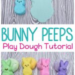 Bunny Peeps Play dough tutorial