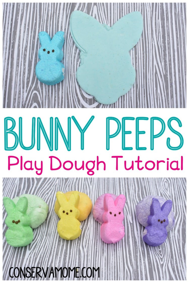 Bunny Peeps Play dough tutorial