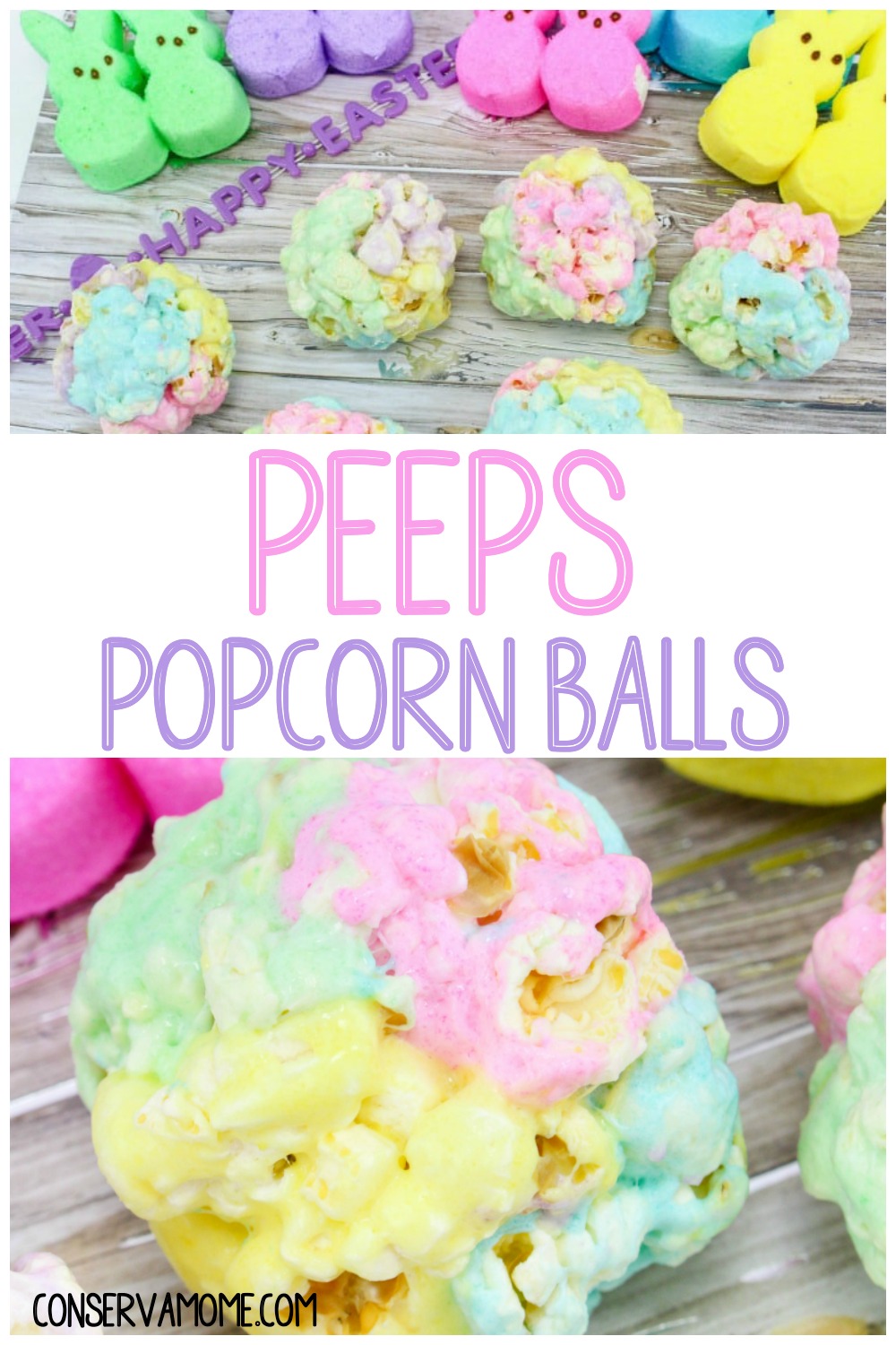 peeps popcorn balls