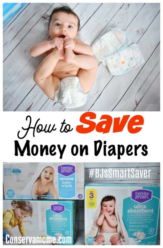 How to Save Money on Diapers #BJsSmartSaver - ConservaMom