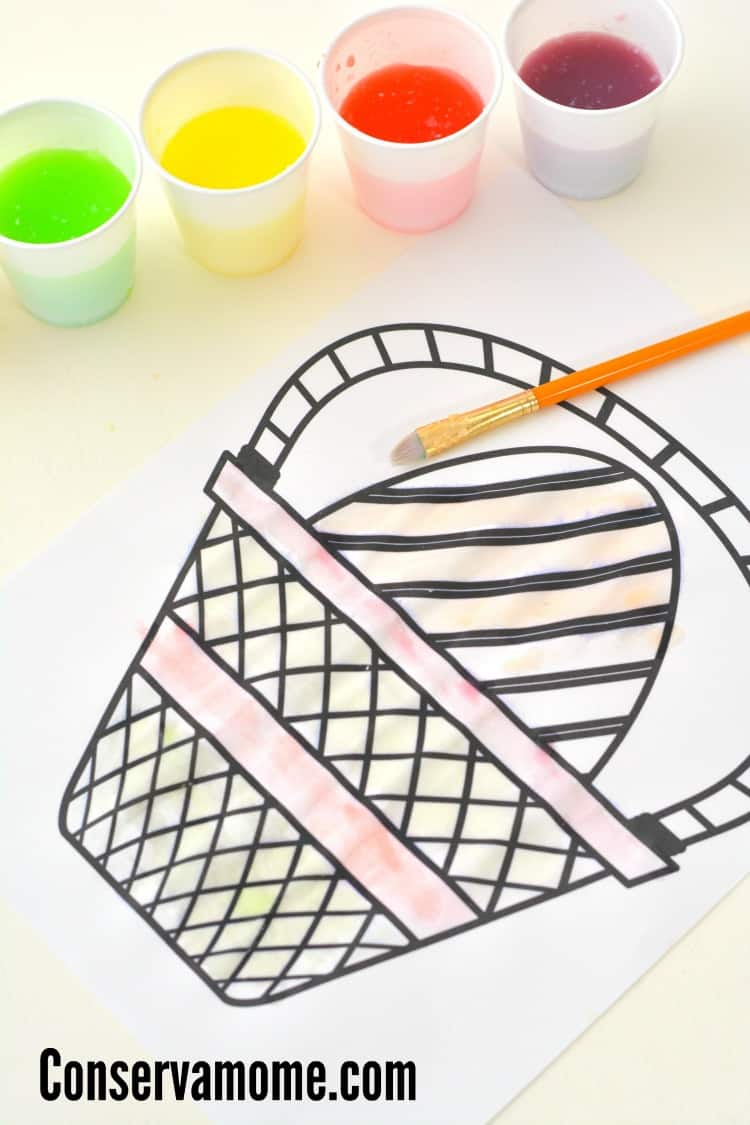 ConservaMom - Skittles Water Color Paints + Easter Coloring Sheet! - ConservaMom