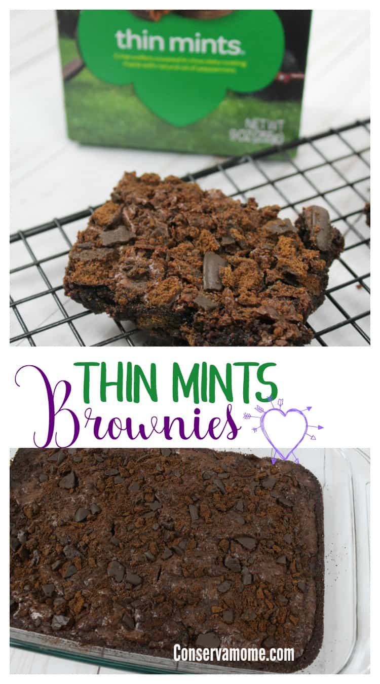 Thin Mint brownies
